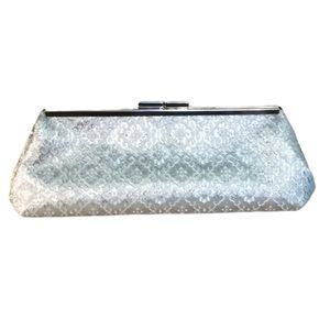 Handmade Clutch Handbag Silver New